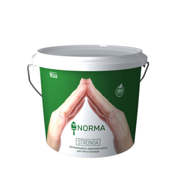 Краска водоэмульсионная, Norma Stronga, 1 кг (интерьерная, протирающаяся)